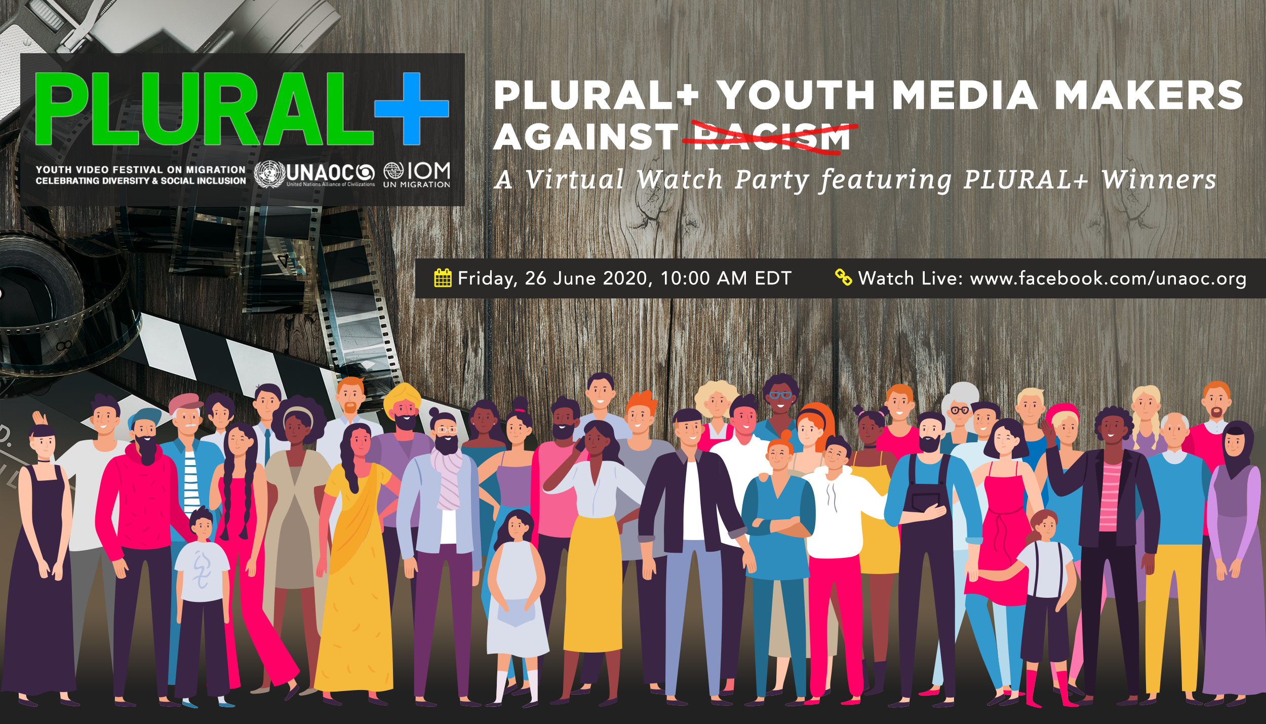 plural+ watch party flier